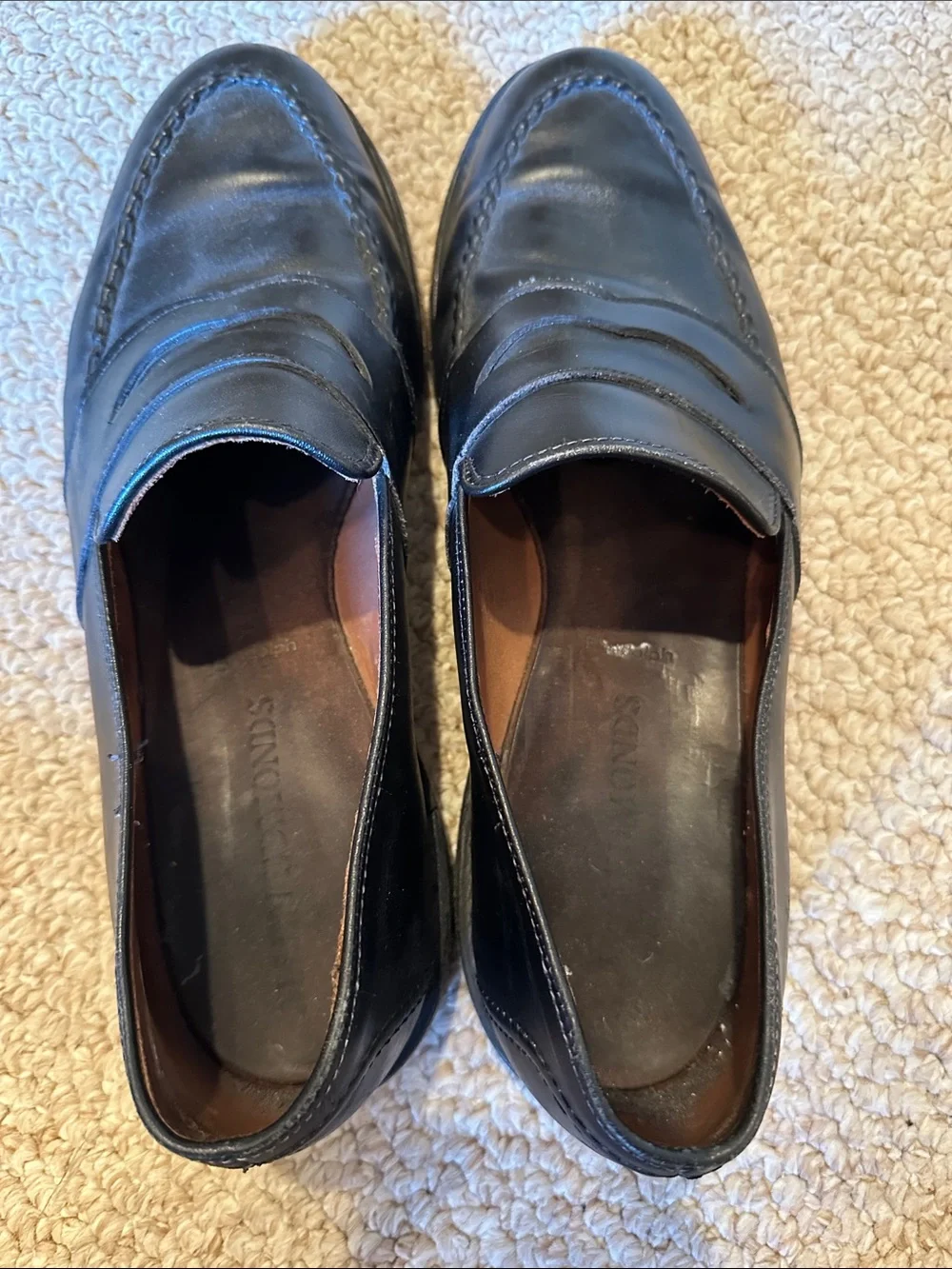 Allen Edmonds Black Leather Penny Loafers